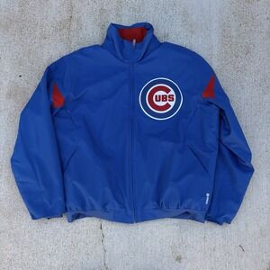 Majestic Authentic MLB Mens Jacket Size Large Chicago Cubs Dugout Therma Base